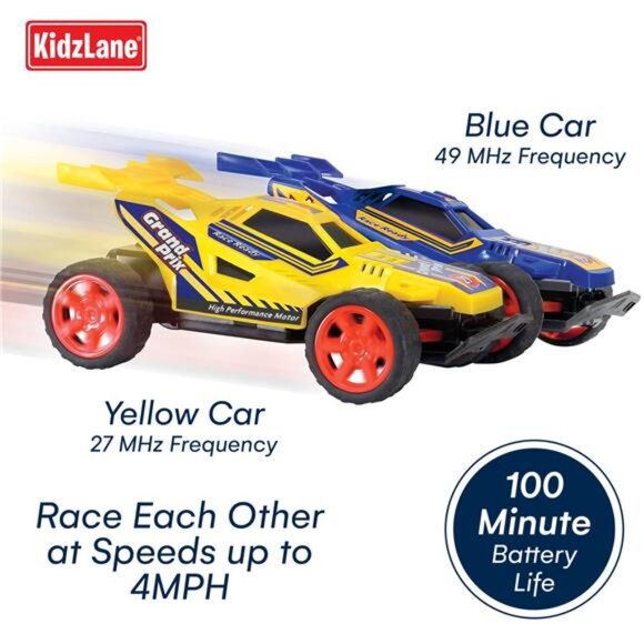 Kids Remote Control Cars – 2 Race Cars Racing Together with All-Direction Drive - Picture 5 of 7